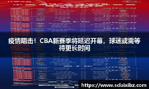 疫情阻击！CBA新赛季将延迟开幕，球迷或需等待更长时间