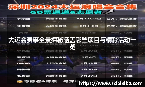 大运会赛事全景探秘涵盖哪些项目与精彩活动一览