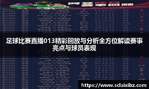 足球比赛直播013精彩回放与分析全方位解读赛事亮点与球员表现